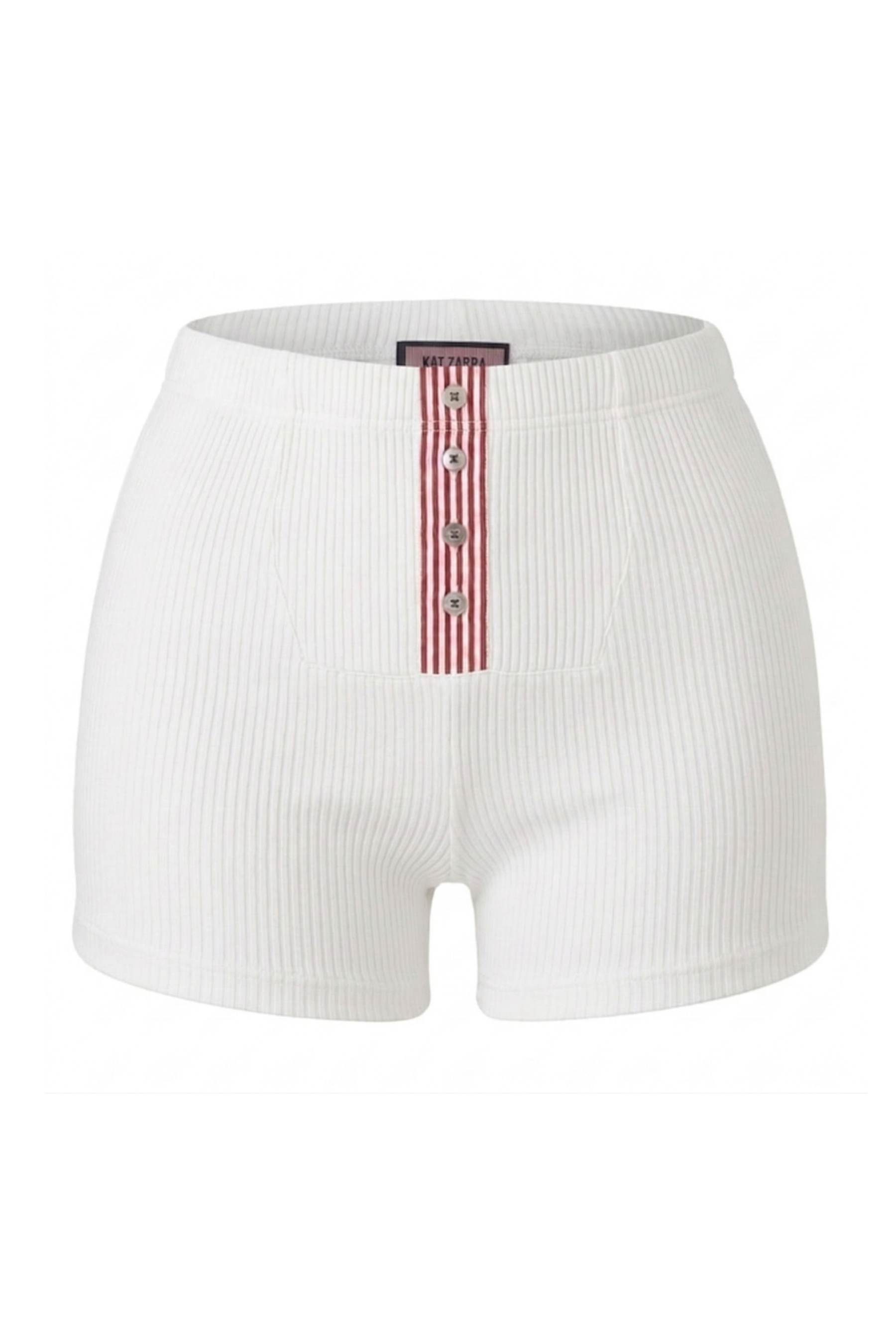 white short on white background