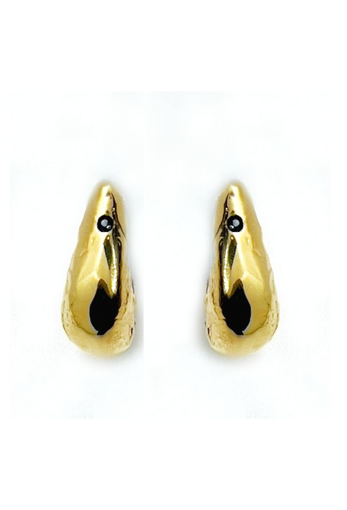14k Gold Plated Chubby Hoops