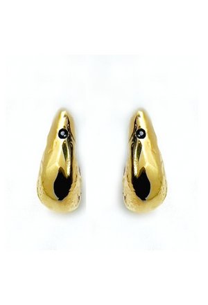 14k Gold Plated Chubby Hoops